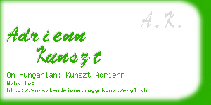 adrienn kunszt business card